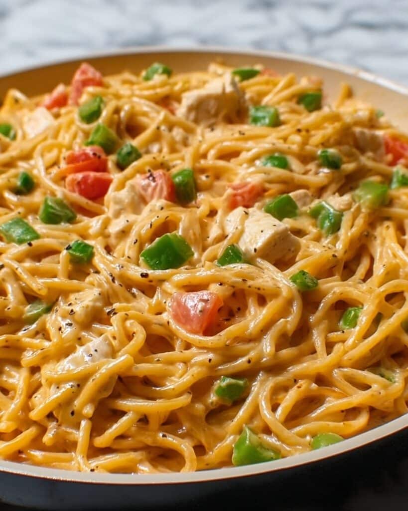 My Famous Chicken Spaghetti That Everyone Loves Recipe