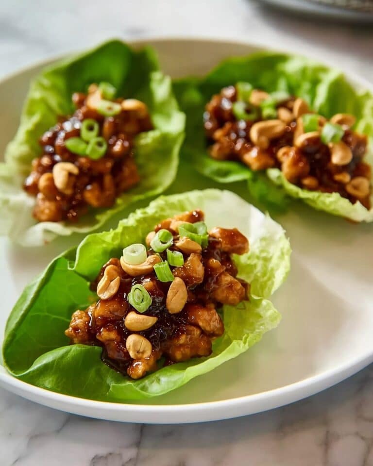 Cashew Chicken Lettuce Wraps Recipe