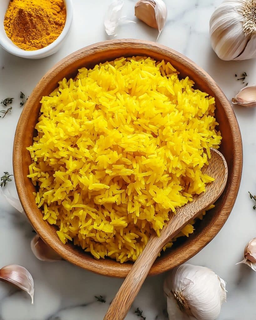 Garlic Turmeric Rice Recipe