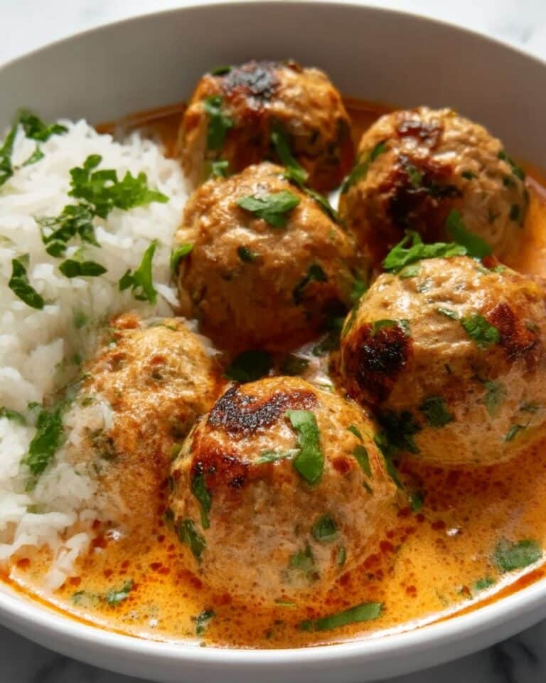Spiced Chicken Meatballs in Coconut Curry Recipe
