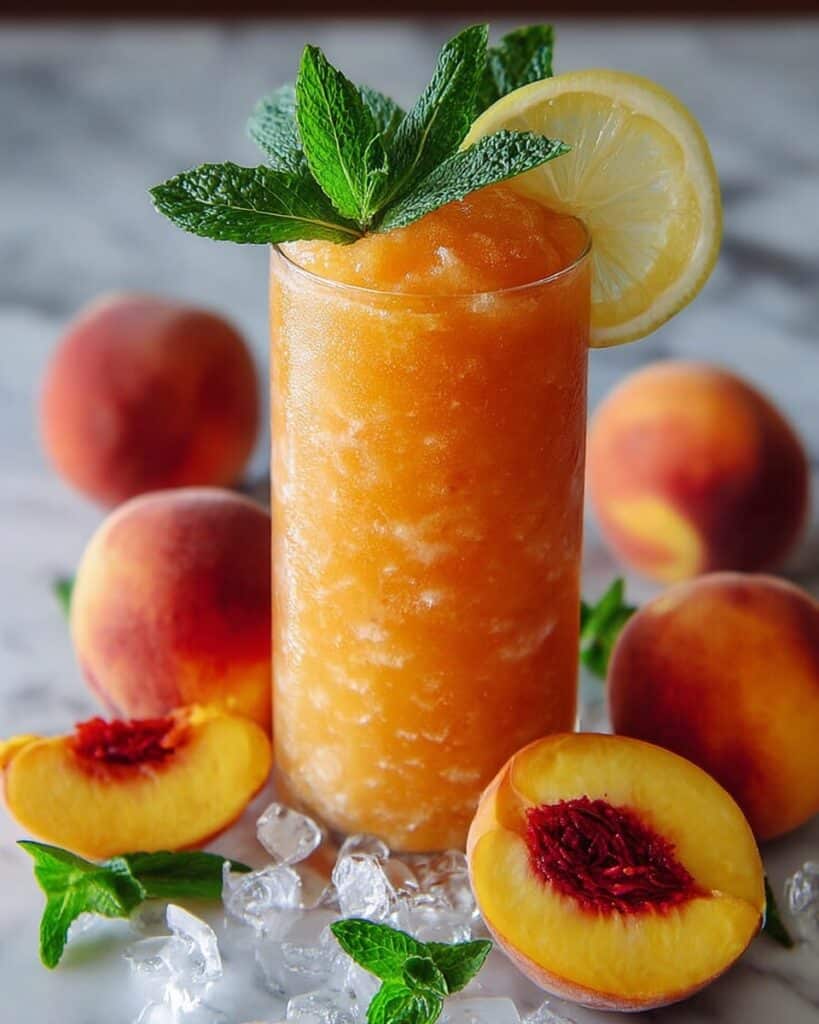 Frozen Peach Lemonade Slushie: The Ultimate Summer Cooler Recipe