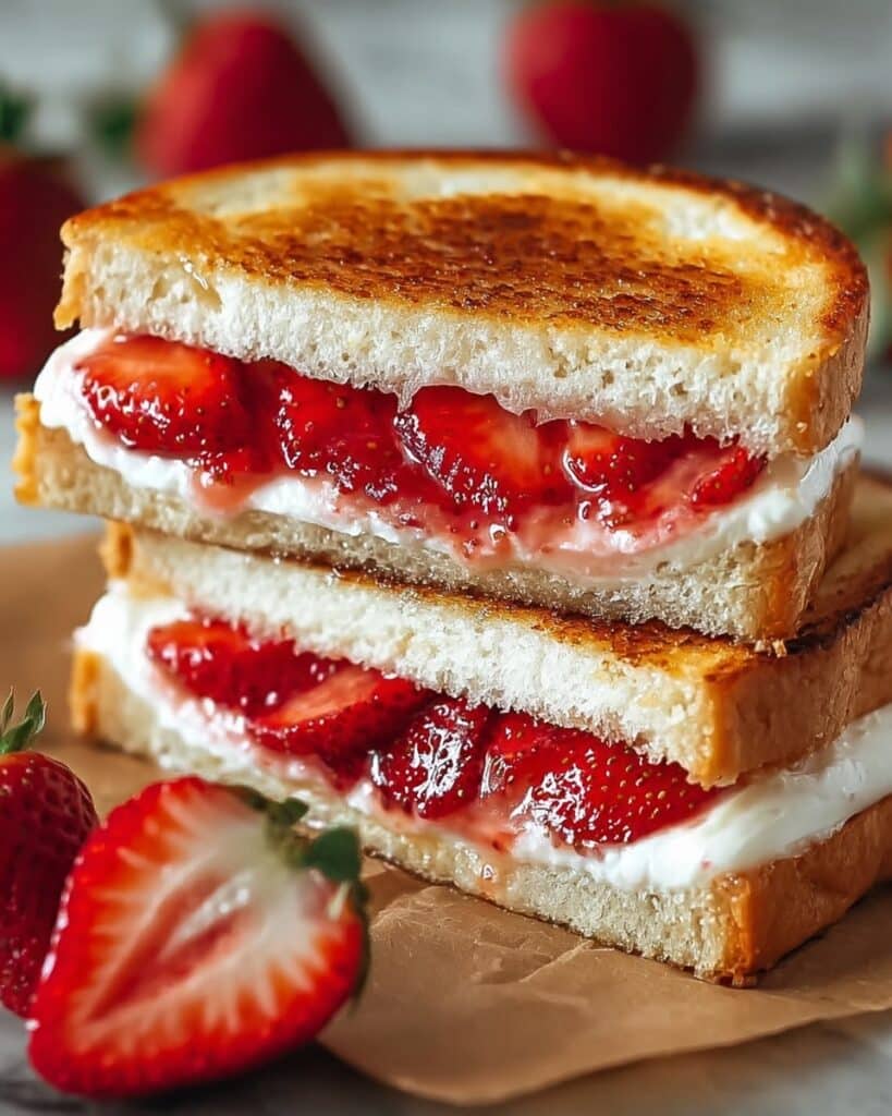 Strawberry Cheesecake Sandwiches Recipe