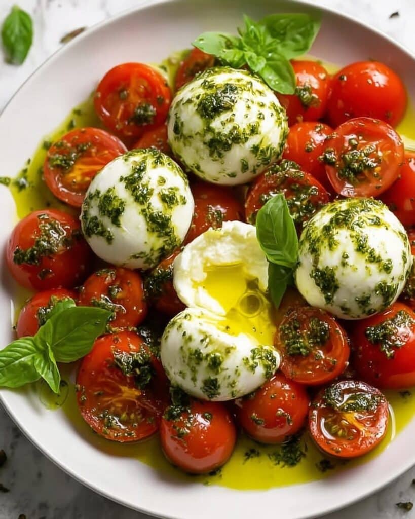 Bursty Tomato Burrata Salad Recipe