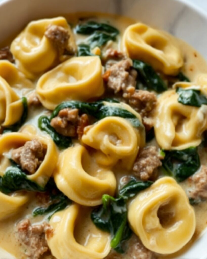 Spicy Sausage and Tortellini Soup Recipe