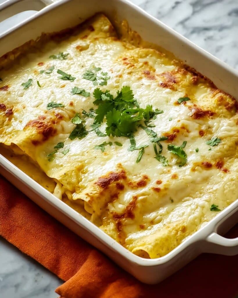 Green Chile and Chicken Mock Enchilada Casserole Recipe