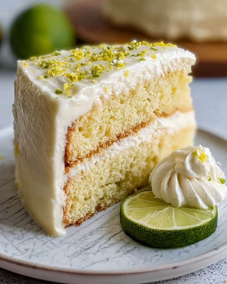 Key Lime Cake with Key Lime Cream Cheese Frosting Recipe