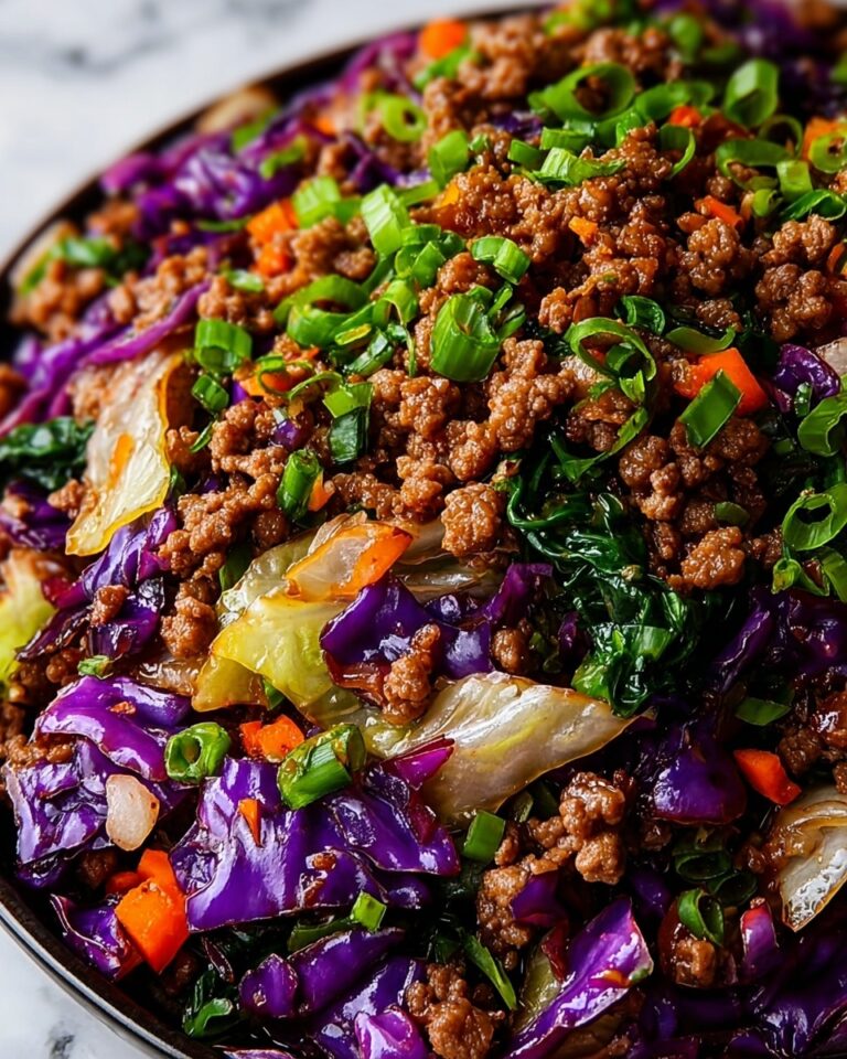 Healthy Ground Beef Cabbage Stir-Fry Recipe