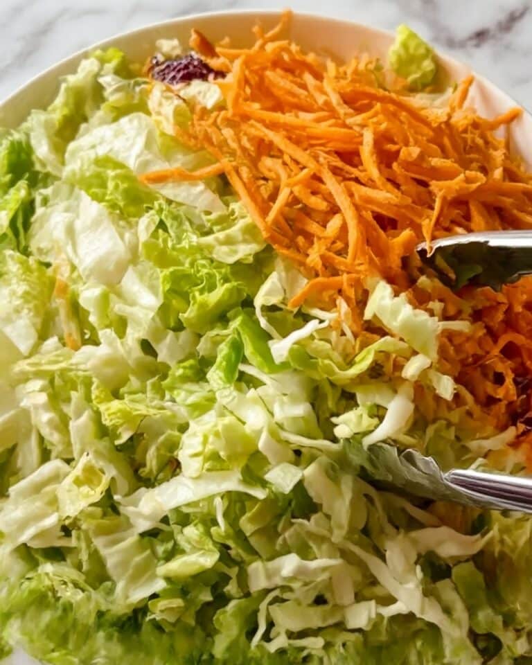 Easy Crunchy Asian Cabbage Slaw with Addictive Sesame Dressing Recipe