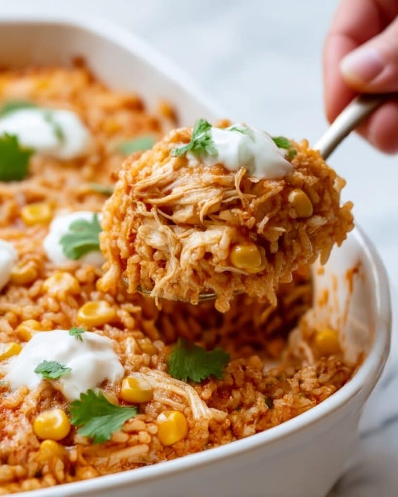 Chicken Enchilada Rice Casserole Recipe