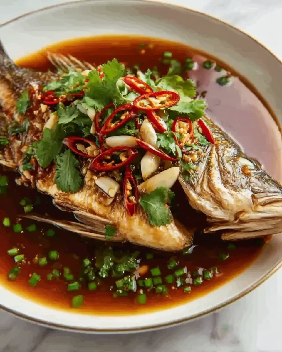 Chinese Steamed Fish Recipe - Recipe Image