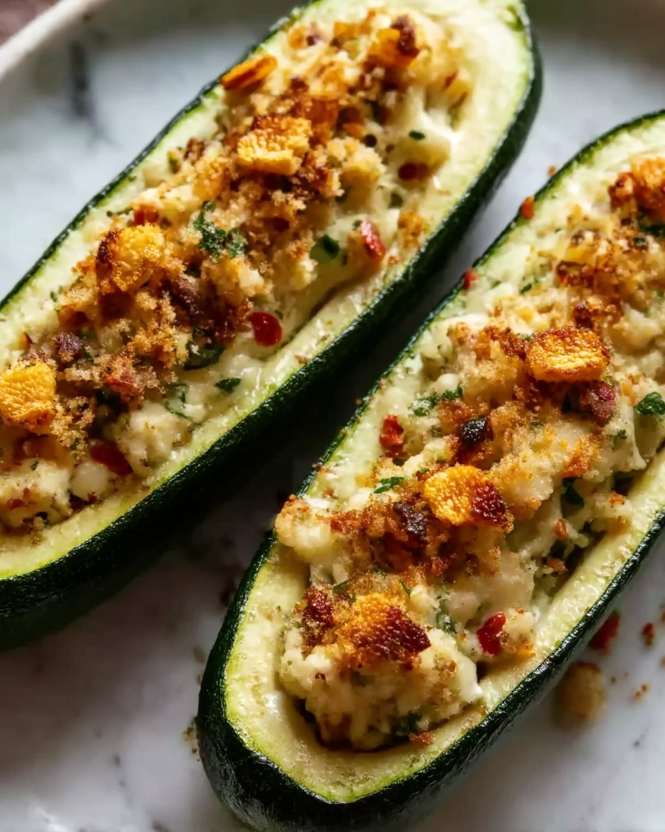 Mediterranean Stuffed Zucchini Recipe - Recipe Image