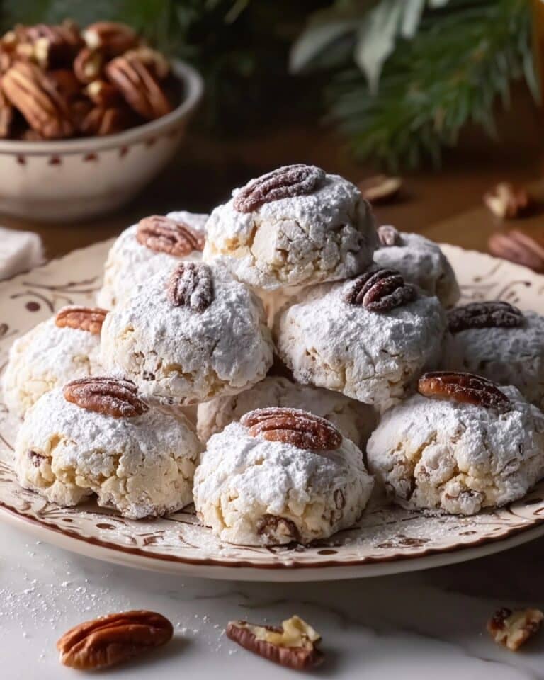 Buttery Pecan Snowball Cookies Recipe