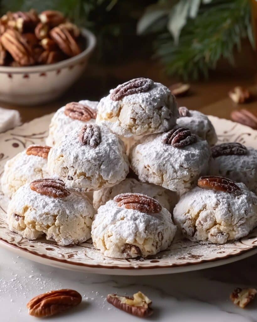 Buttery Pecan Snowball Cookies Recipe