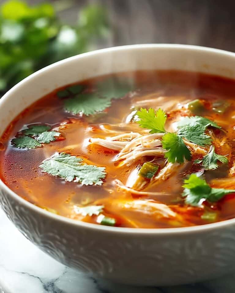 Spicy Chicken Soup with Lime and Cilantro Recipe