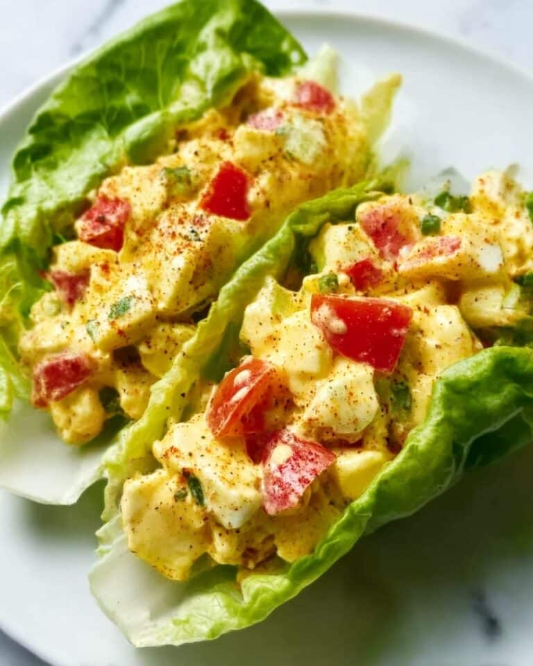 BLT Egg Salad Lettuce Wraps Recipe