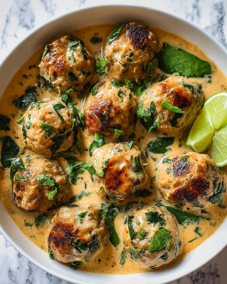 Coconut Chicken Meatballs Recipe - Recipe Image