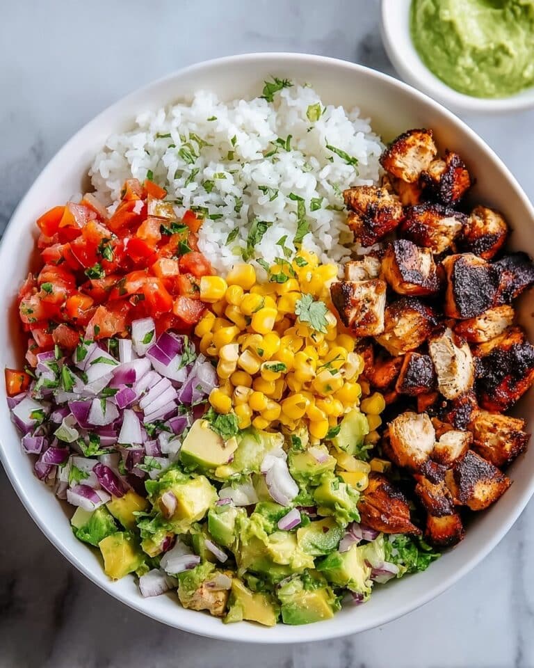 Spicy Chipotle Chicken Burrito Bowl with Cilantro Lime Rice Recipe