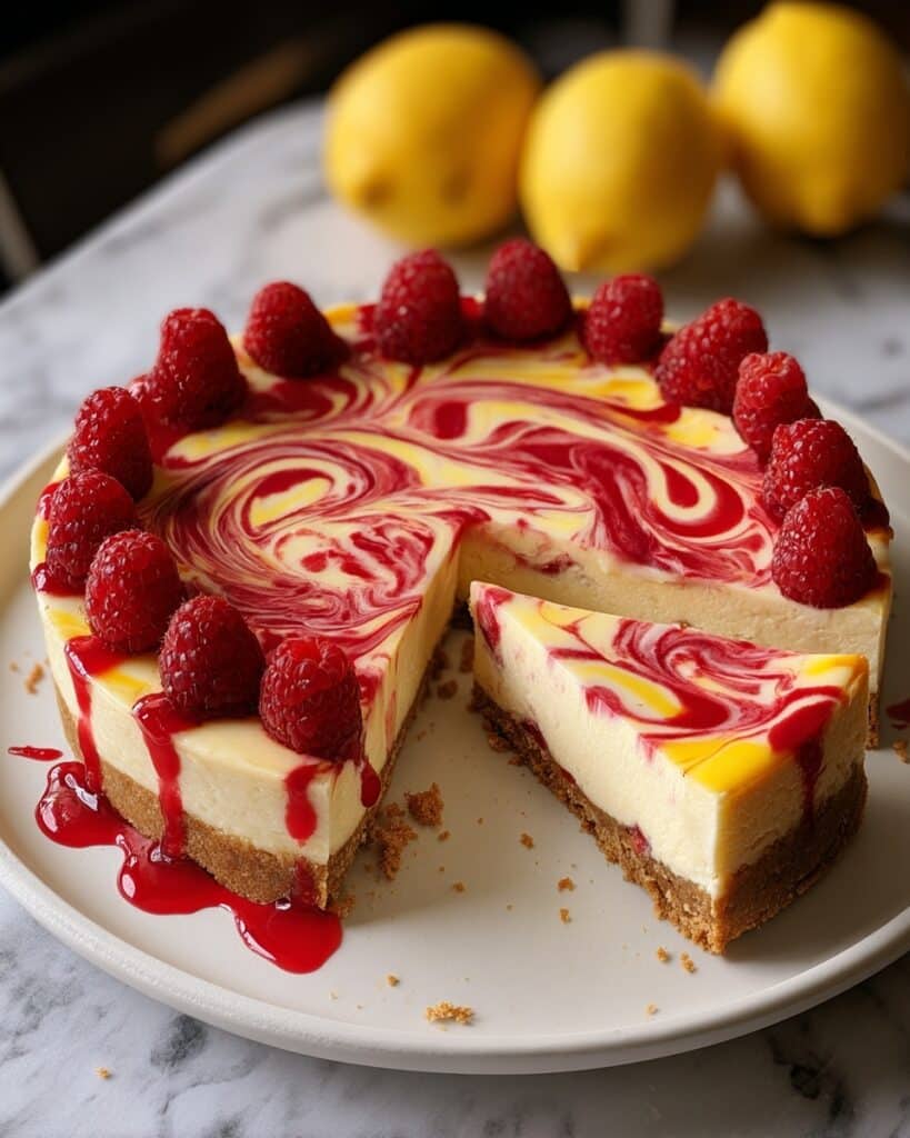 Lemon Raspberry Cheesecake Recipe
