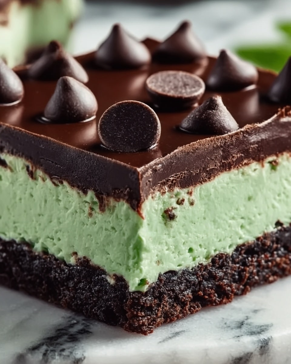 Mint Chocolate Cookie Bars Recipe - Recipe Image