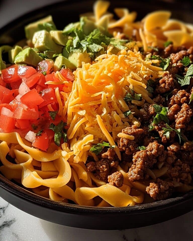 Cheesy Beef Taco Pasta Recipe