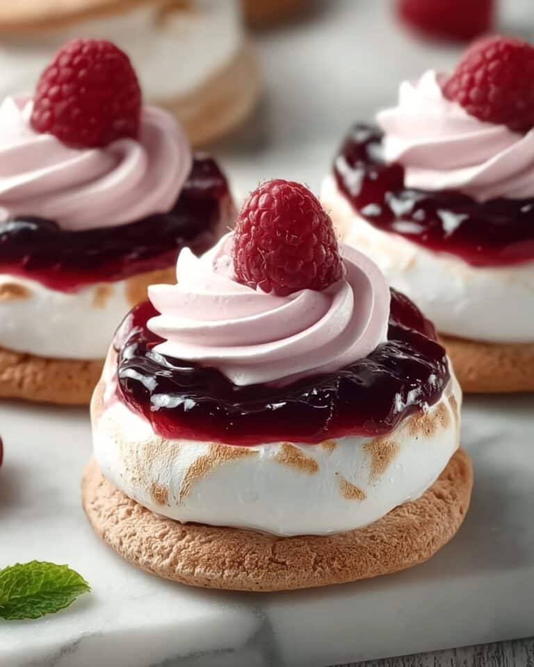 Raspberry Meringue Sandwiches Recipe