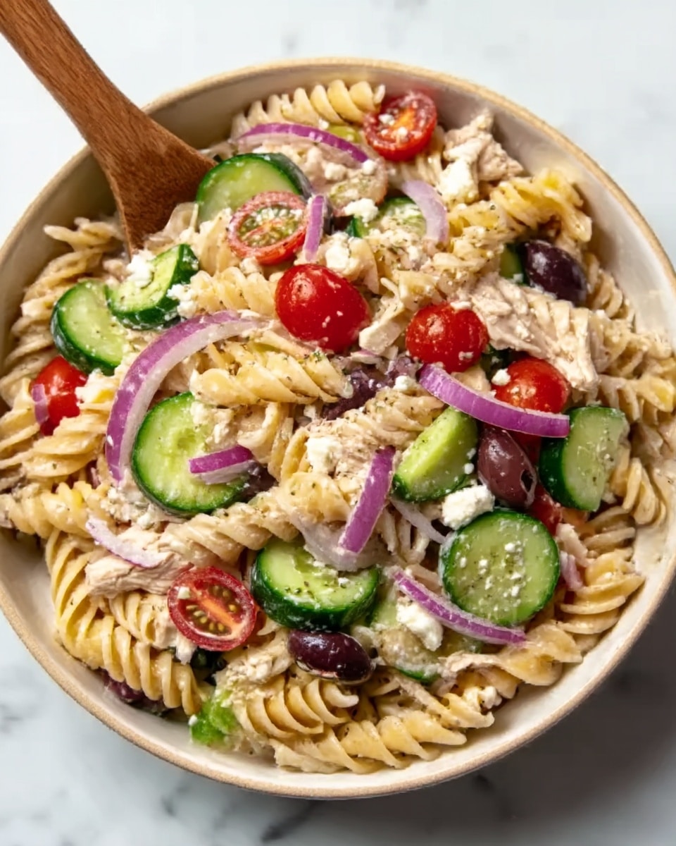 Easy High-Protein Pasta Salad Recipe - Recipe Image