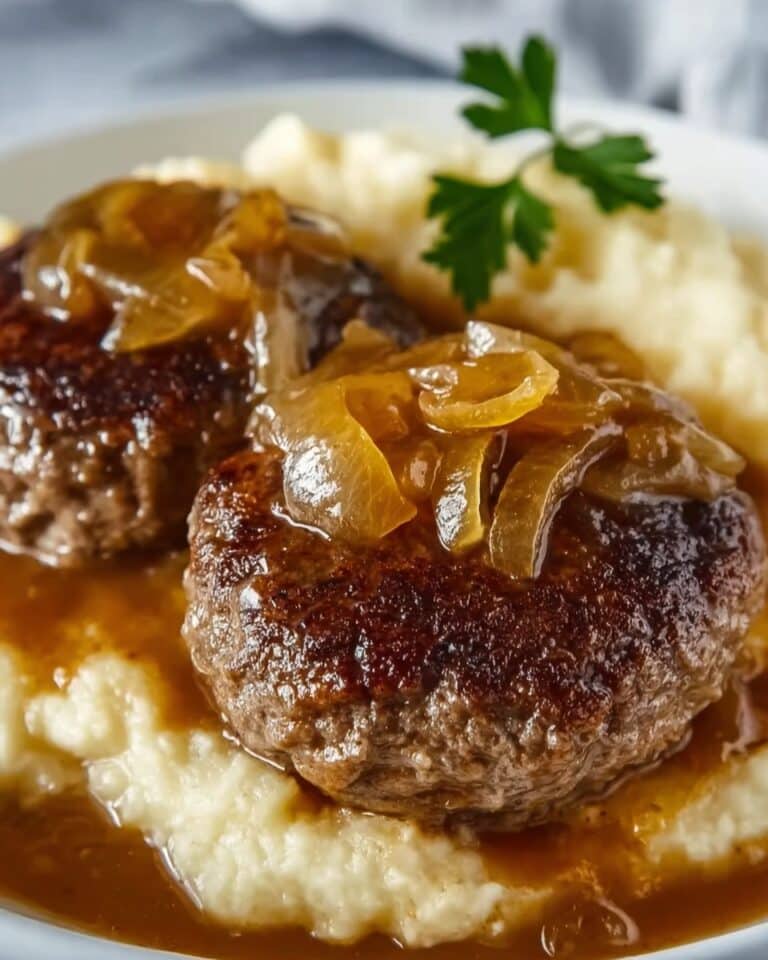 Salisbury Steak with Onion Gravy Recipe