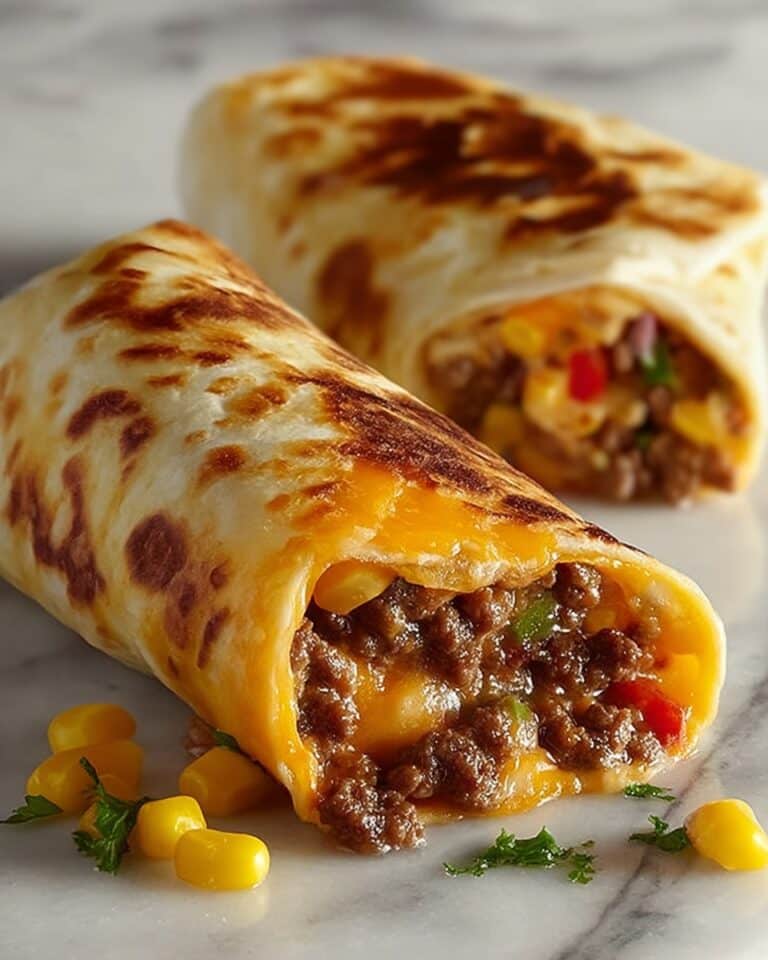 Beef and Cheese Chimichangas Recipe