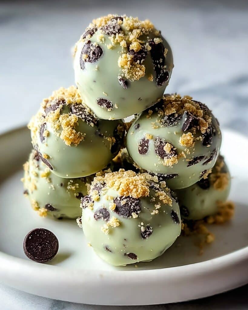 Mint Chocolate Chip Protein Balls Recipe