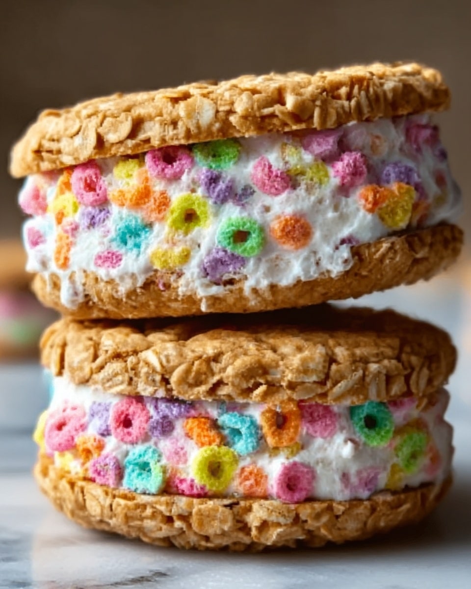 Cereal Ice Cream Sandwiches Recipe - Recipe Image