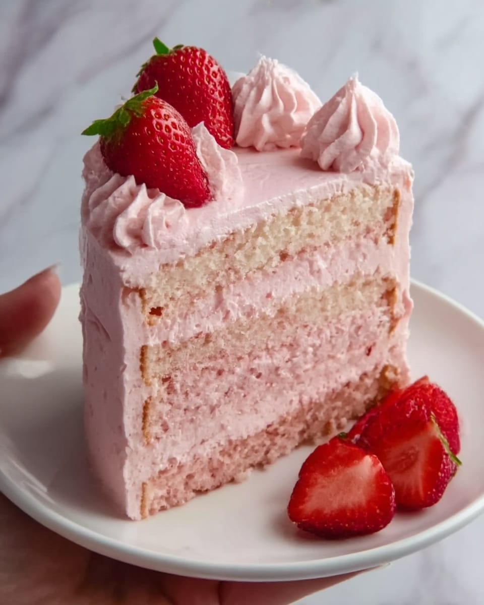 Best Strawberry Cake Ever Recipe - Recipe Image