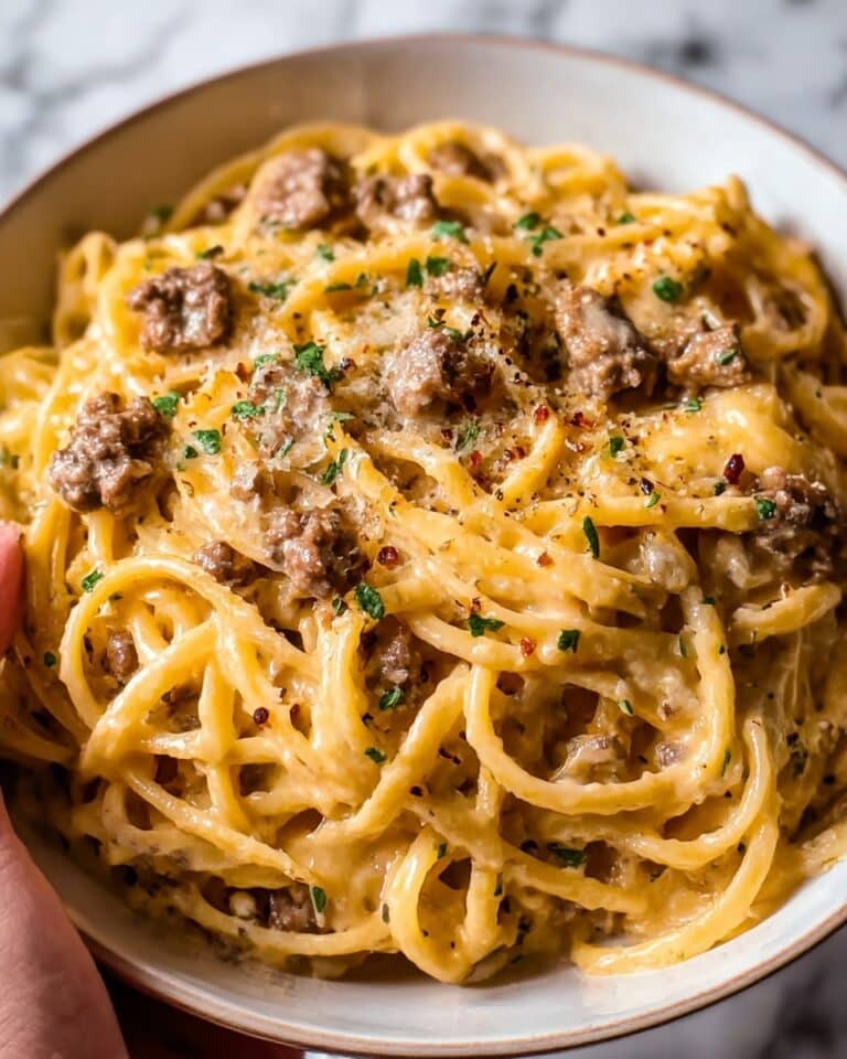 Creamy Cheesy Garlic Butter Linguine Recipe