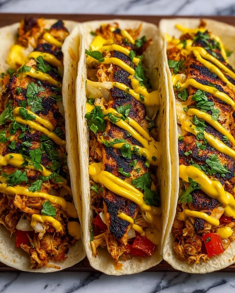 Cheesy Pulled Chicken Tacos Recipe