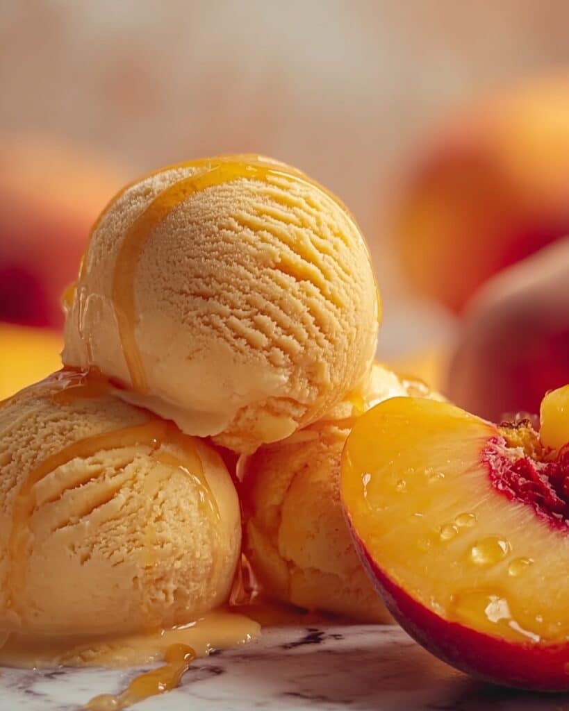 Easy Refreshing Peach Sorbet Recipe