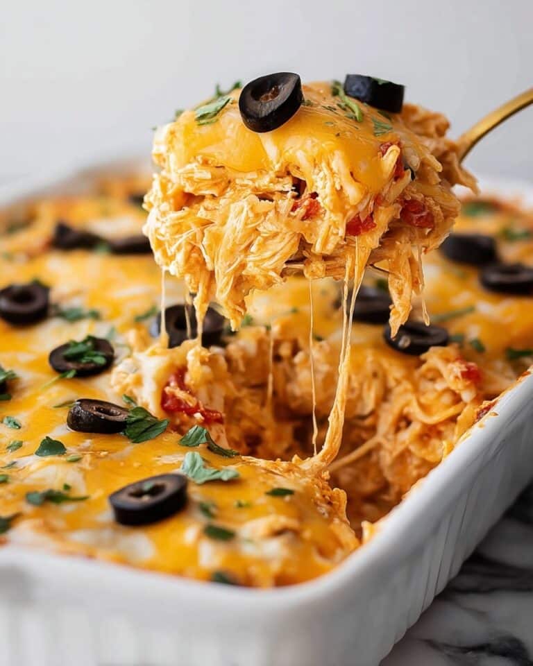 Fiesta Chicken Pasta Casserole Bake Recipe