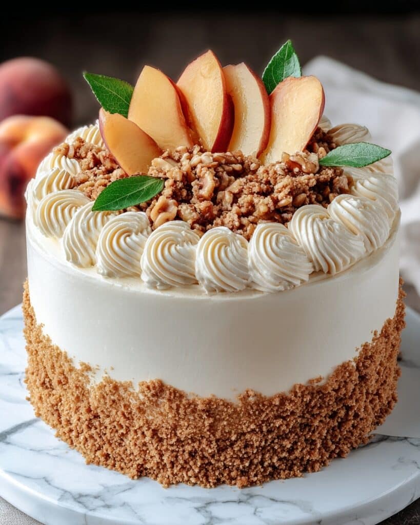 Easy Brown Sugar Peach Cake Recipe