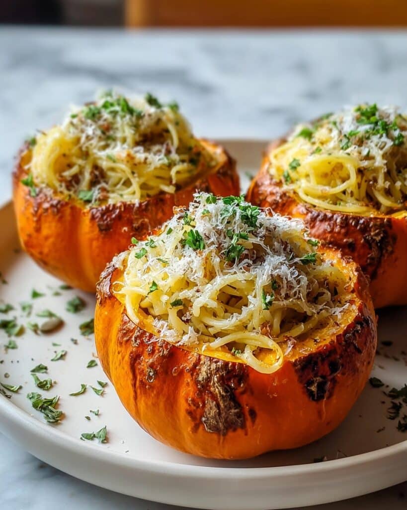 Pumpkin Alfredo Pasta Cauldrons Recipe