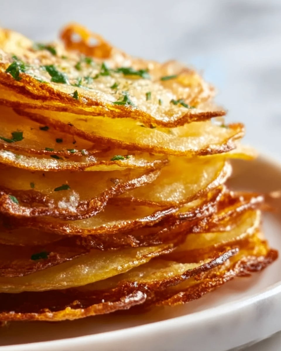 Creamy Cheddar Potato Stacks Recipe - Recipe Image