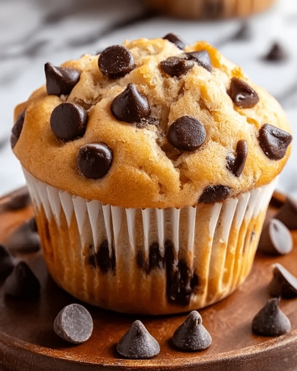 Greek Yogurt Peanut Butter Muffins with Chocolate Chips Recipe - Recipe Image