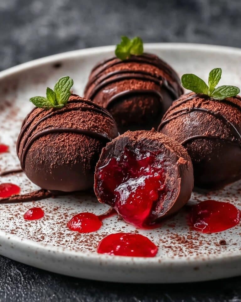 Strawberry Dark Chocolate Truffles Recipe