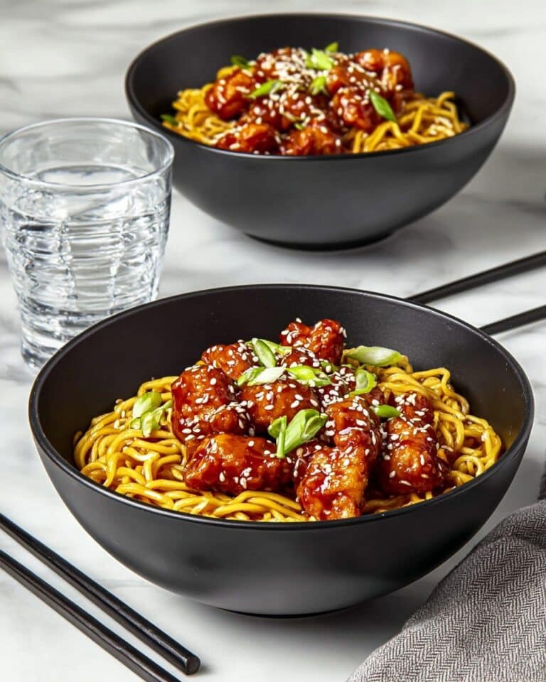 Slow Cooker Honey Garlic Chicken Noodles Recipe