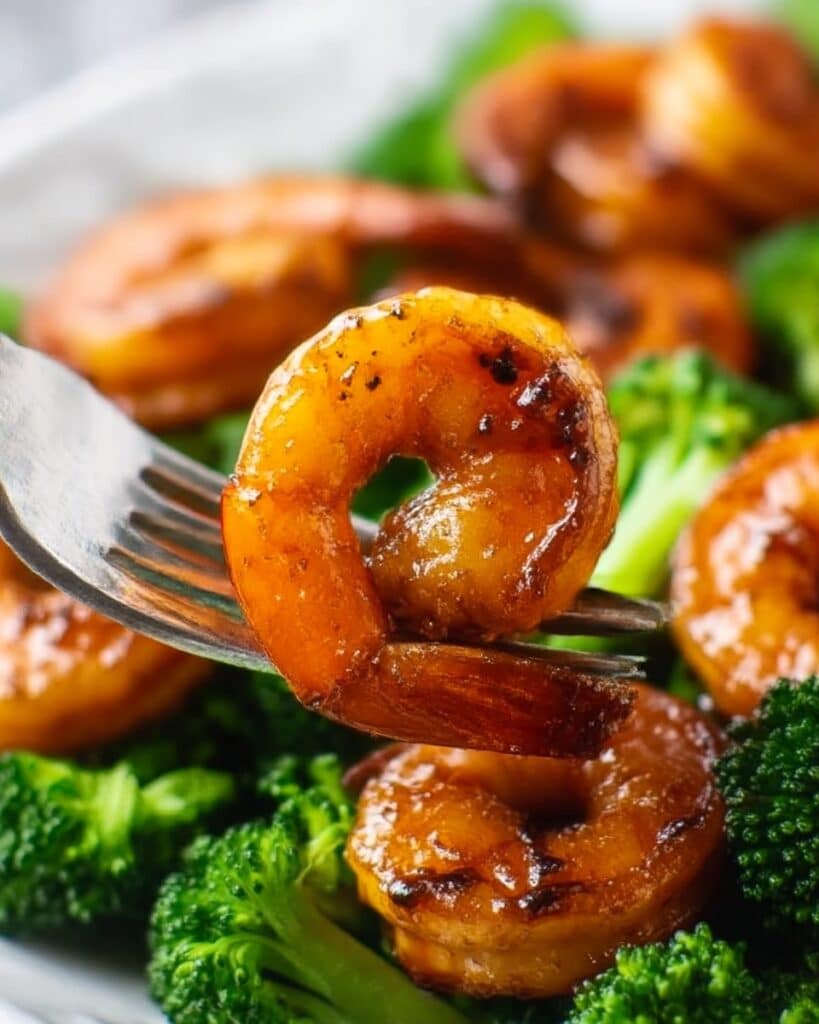 Honey Garlic Butter Shrimp & Broccoli Recipe