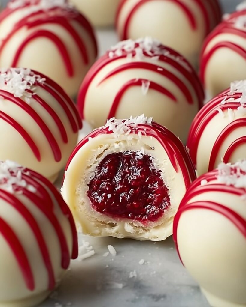 White Chocolate Raspberry Cheesecake Balls Recipe