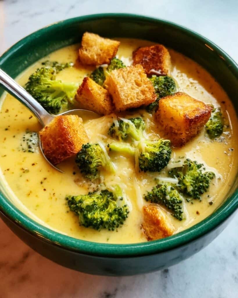 Creamy Broccoli Cheddar Soup Recipe