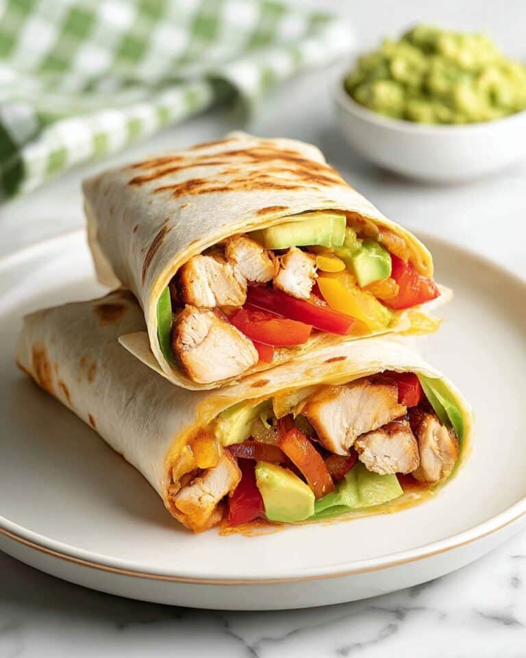 Easy Chicken Fajita Wraps Recipe