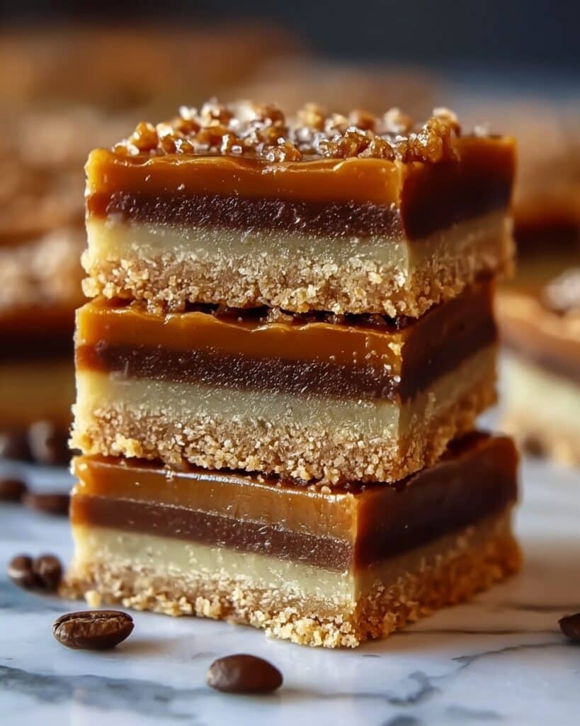 Gooey Caramel Coffee Bars Recipe