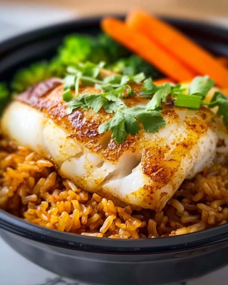 Baked Fish Rice Recipe