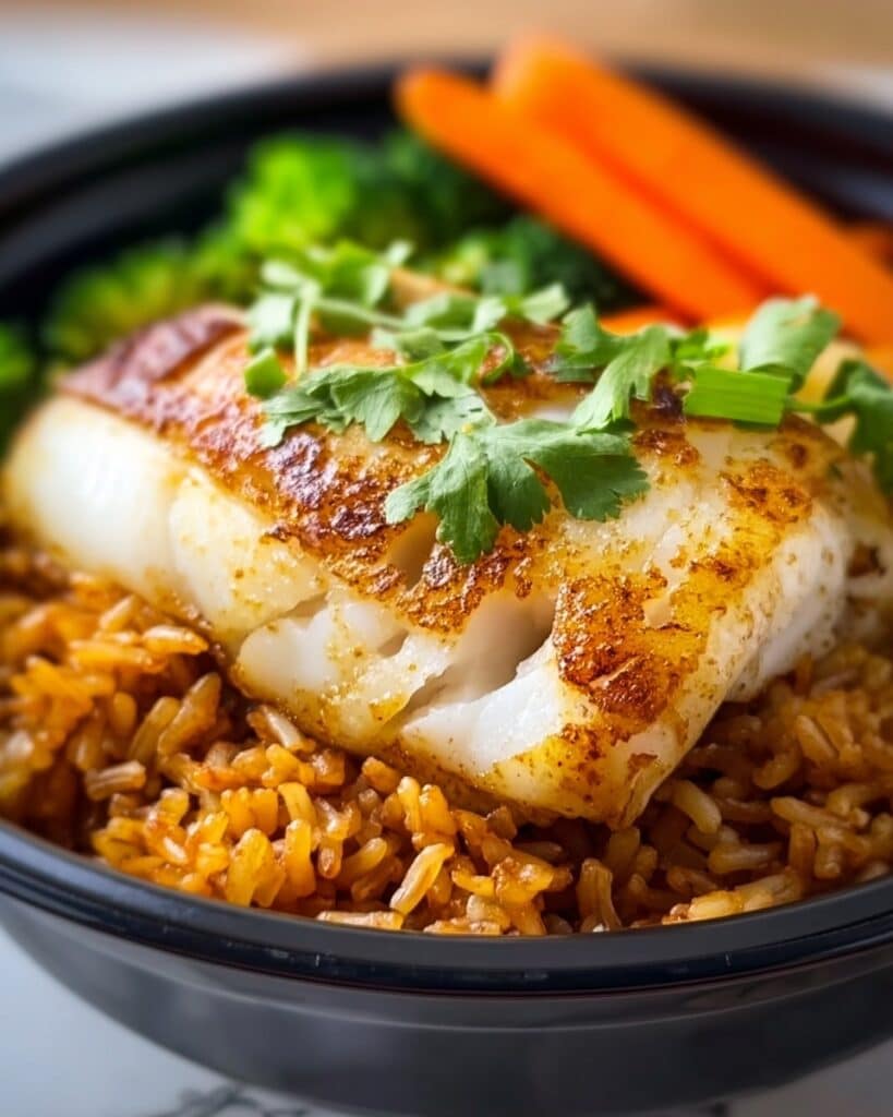 Baked Fish Rice Recipe