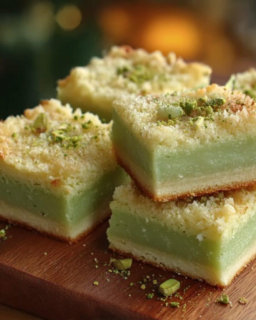 Buttery Pistachio Sugar Cookie Bars Recipe