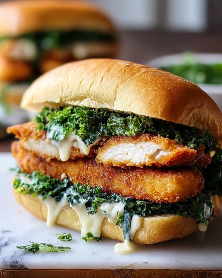 Chicken Cutlet Kale Caesar Sandwich Recipe